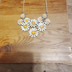 Sunflower necklace