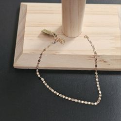 14k Gold Tri Color Bracelet 7.5 Inch