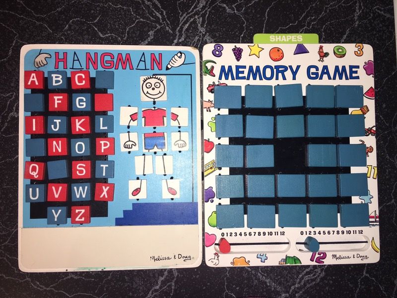 Melissa & Doug hangman & memory game