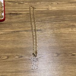 REAL 10k GOLD & DIAMOND CUSTOM PENDANT