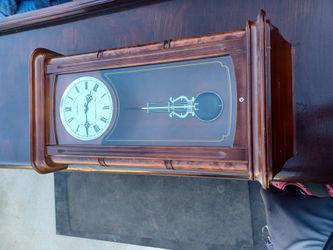 Westminster Pendulum Wall Clock Cherry Wood
