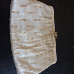 VTG After Five Made in USA Handmade  9" Satin Evening Clutch with coin purse.

