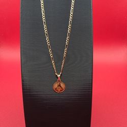 10 K Gold Necklace With Pendant 