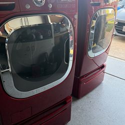 Lg washer & dryer set true steam true balance