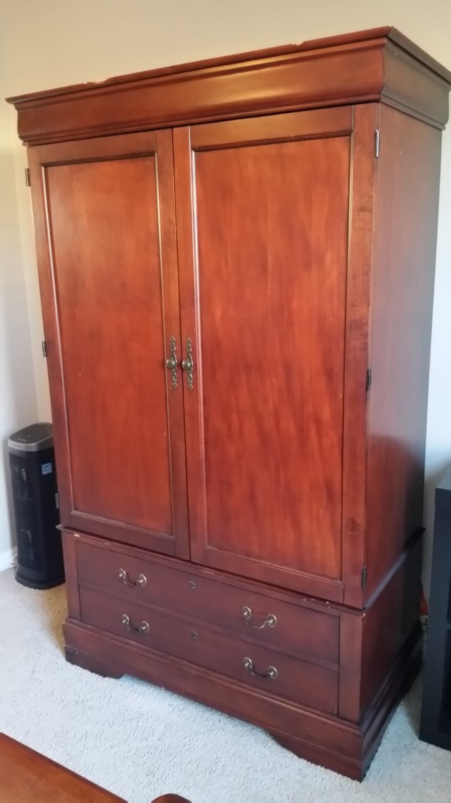 FREE - Cherry Walnut Armoire - Beautiful storage piece can be yours today!