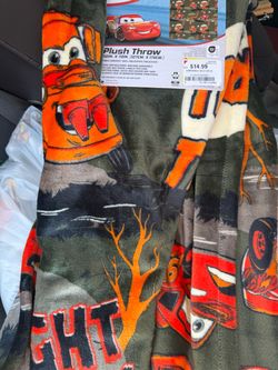 Disney Cars Halloween Plush Throw Blanket