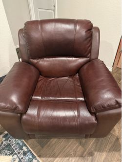 Leather electric living room