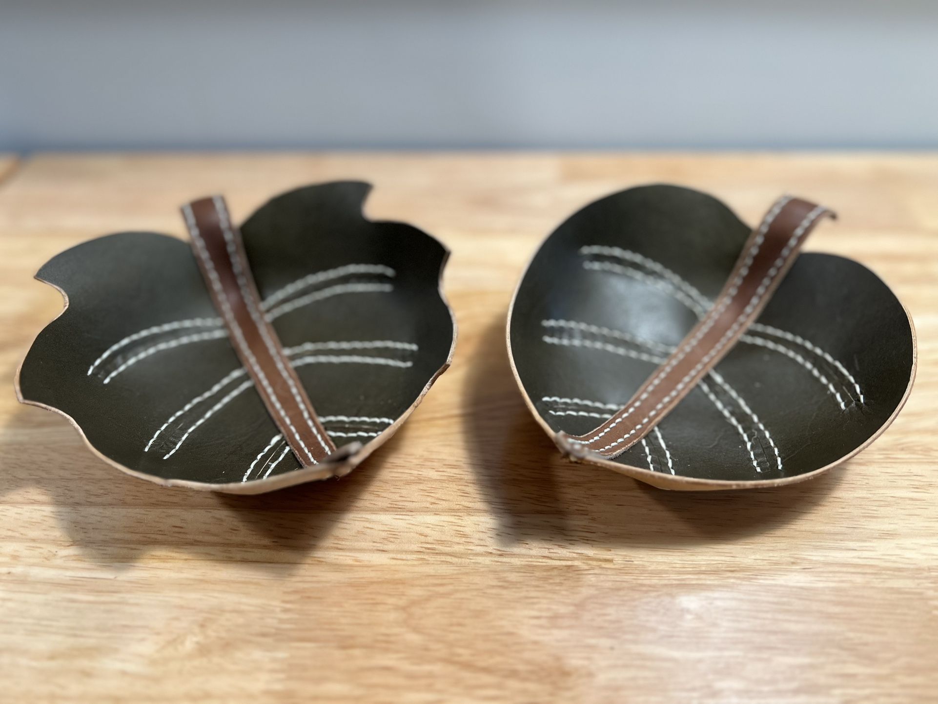 Leather Valet Trays - Keys/wallet Holder