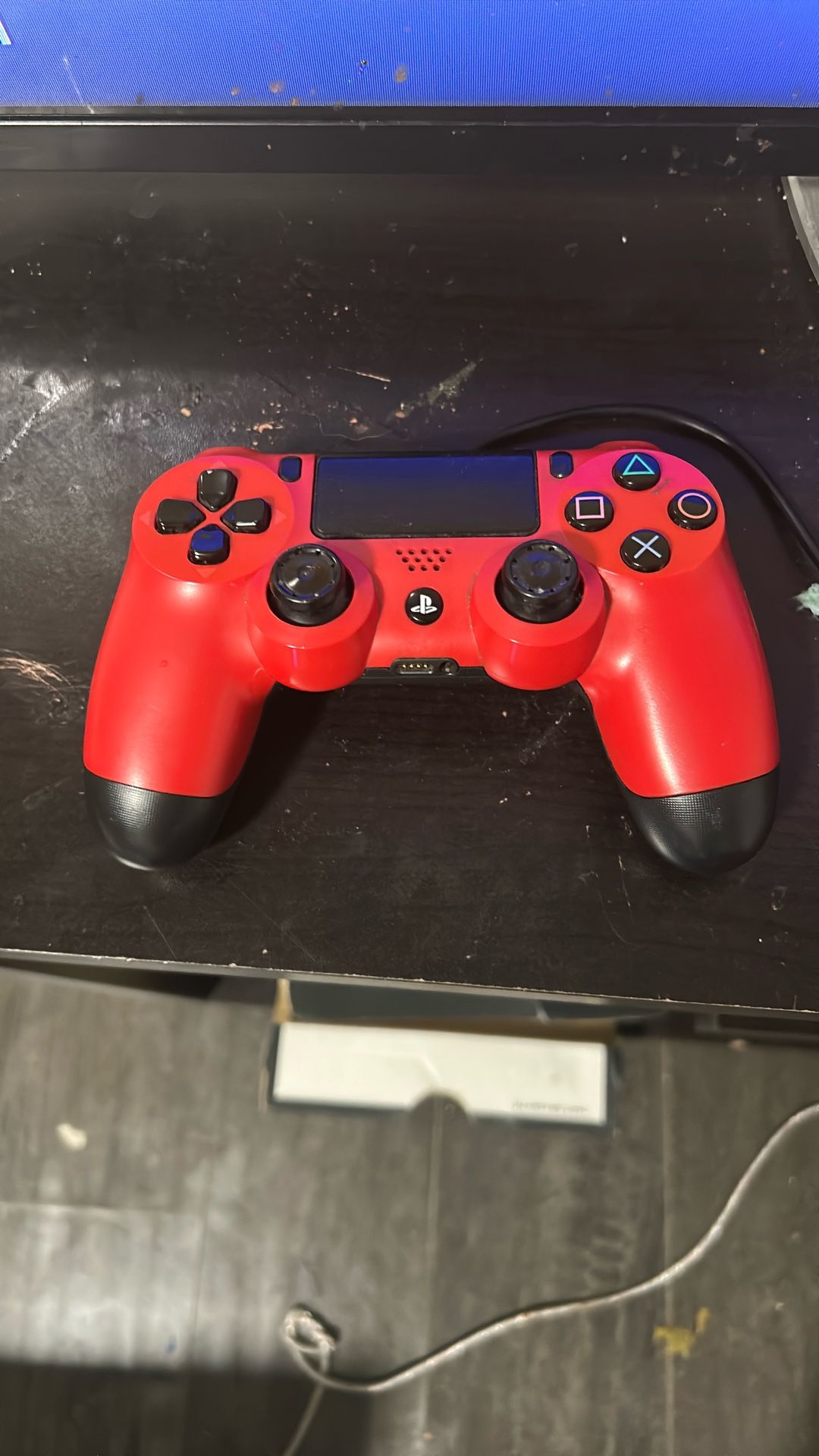 Red Ps4 Controller