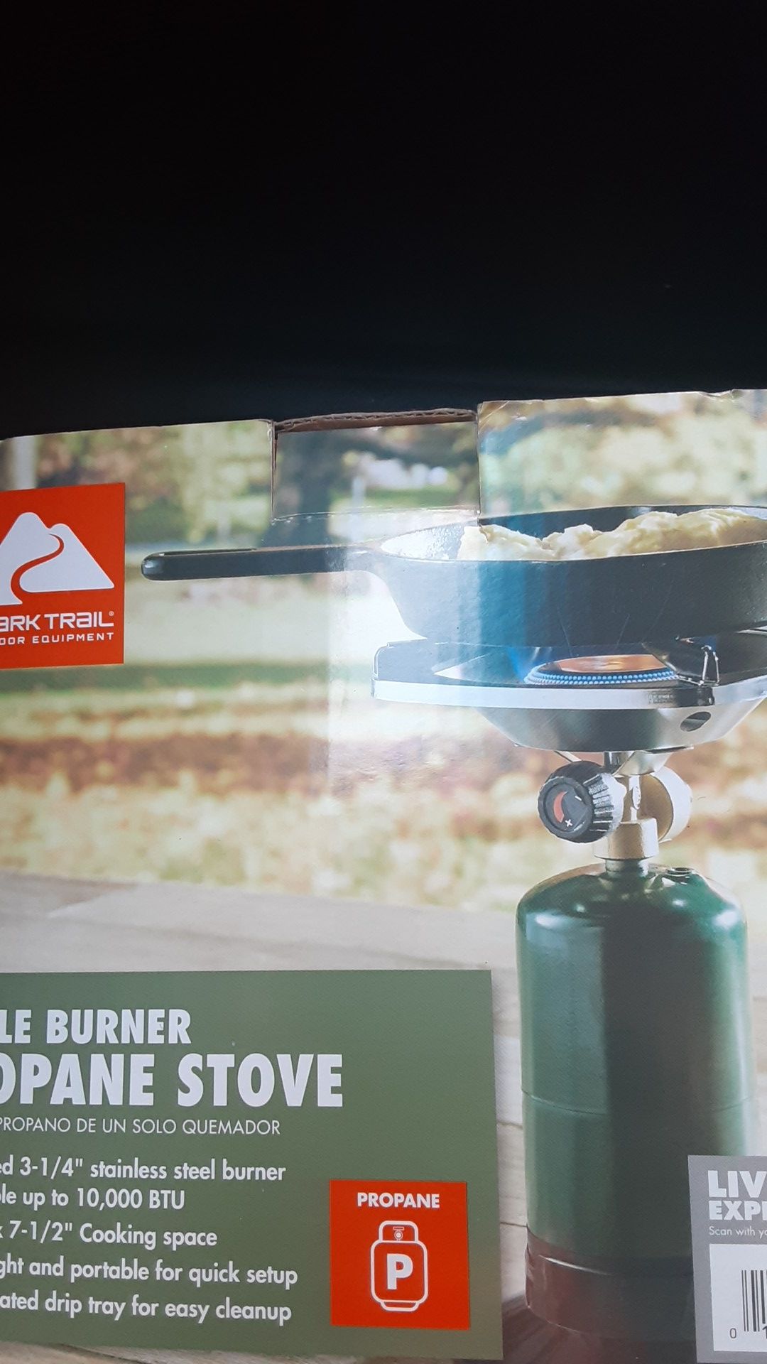 Single burner propane stove