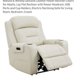 Power Recliner 	 - Watson & Whitely Genuine Leather