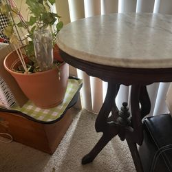 Antique Marble Top Table