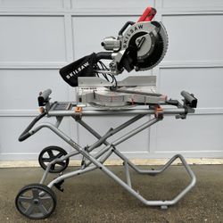 Skilsaw 12in Miter Saw & Rigid Foldable Miter Saw Stand