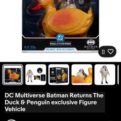 DC Multiverse Batman Returns The Duck & Penguin exclusive Figure Vehicle