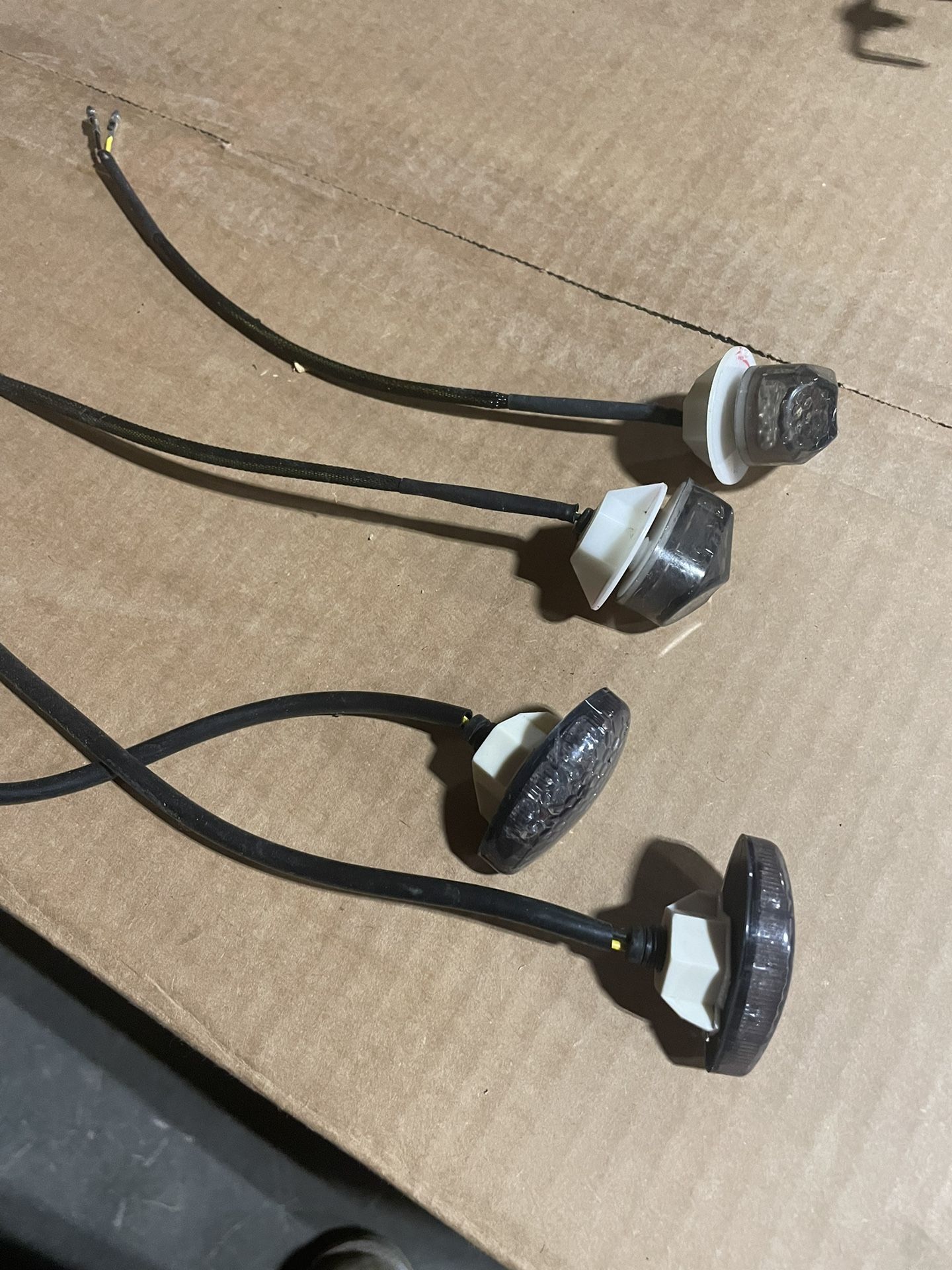 Smoked Flush Mount Motorcycle Turn Signals