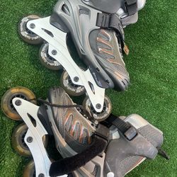 RTX 750 Men Size 7 Women 8.5 rollerblades used for recreational fitness skating.    Ready to ship   Hyper Inline Skates black and orange #skateboardin