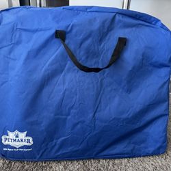 Pet Playpen - 42x25 Pop-Up Dog Kennel with Carry Bag - Portable Play Pen for Dogs, Cats, Rabbits, and Small Animals by PETMAKER (Blue)