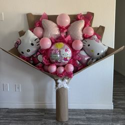 Hello Kitty Balloon Bouquet/ Ramo De Globos🎈🎀