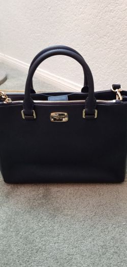 Michael Kors Navy Saffiano Satchel