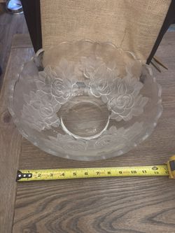 Crystal Center Piece Bowl