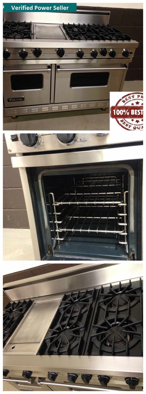 Viking 48" Range VGRC4856GSS Gas Stove 6 Burners Professional