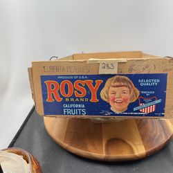 VNTG Rosy Fruit Crate