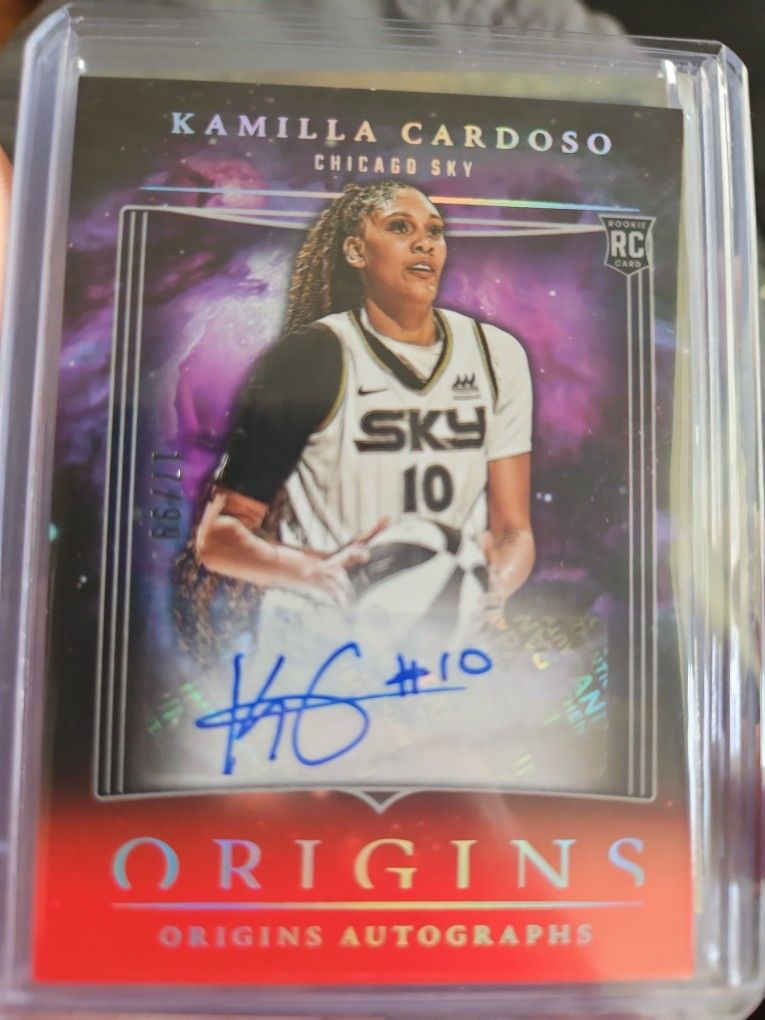 Kamilla Cardosa Autographed Card Numbered 17 Of 99