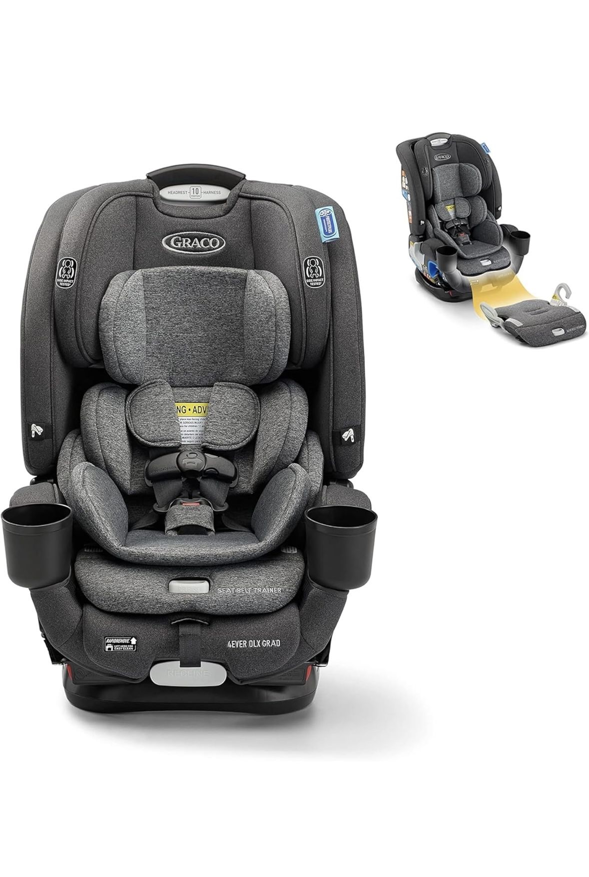 https://offerup.com/redirect/?o=TkVXLk9QRU4= BOX. Graco 4Ever DLX Grad 5-in-1 Car Seat, Harrison Infant, Toddler, Booster, Convertible Car Seat