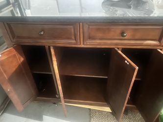 Kitchen Island, No Installation Needed- Ready To Use