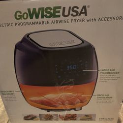 New In Box GoWISE 5.8 Quart Electric Air Fryer (Purple)!