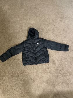 Nike Black Hooded Puffer Jacket