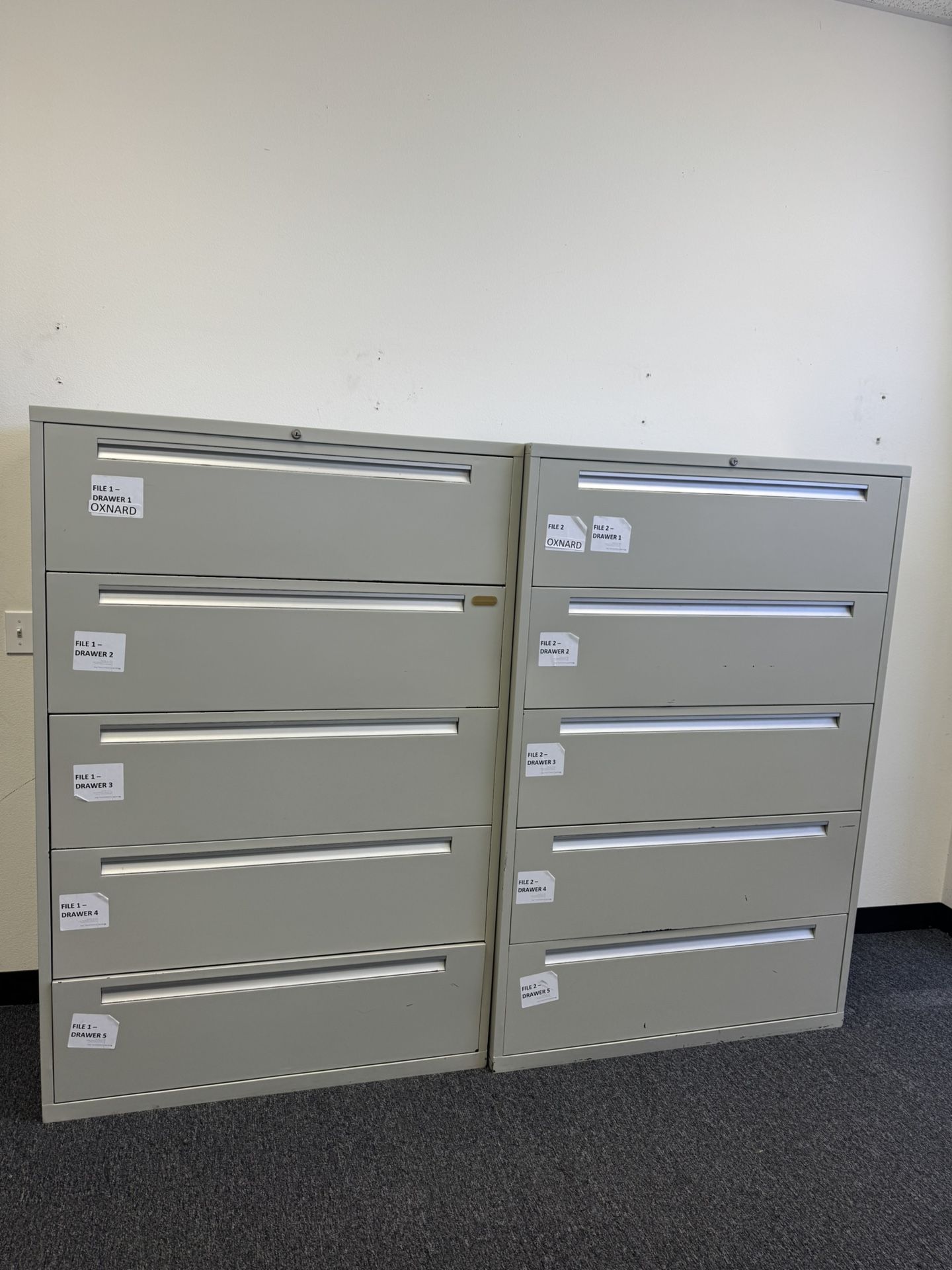 Steelcase & Hon Metal File Cabinets 