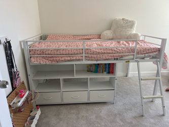 Low Loft - Twin Bed FRAME with storage