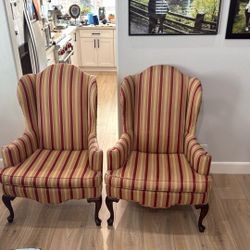2 Beautiful Queen Anne Chairs 