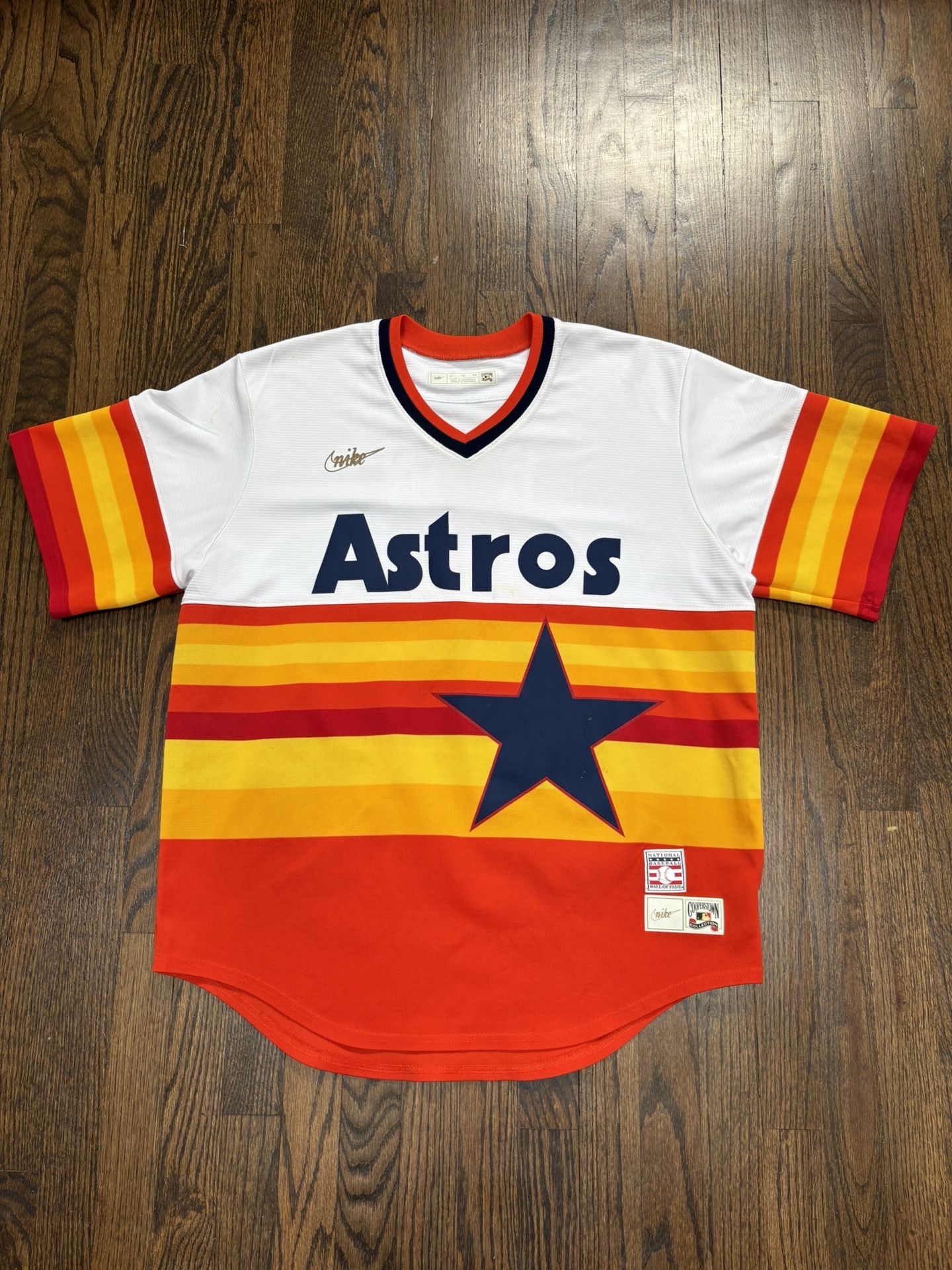 Houston Astros Ryan Nike Throwback Cooperstown Collection Limited Jersey