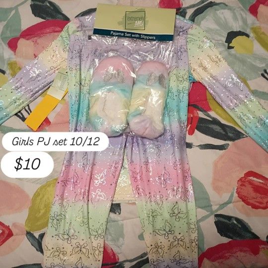Girls Matching PJs Size 10/12