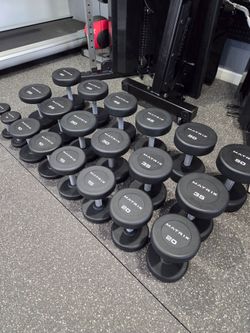 NEW. Matrix  Urethane  Pro Style  Dumbbells   5-50 Lbs. READ BELOW.  DR0P0FF AVAIL. FIRM PRICE.