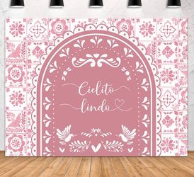 Cielito Lindo Backdrop Pink