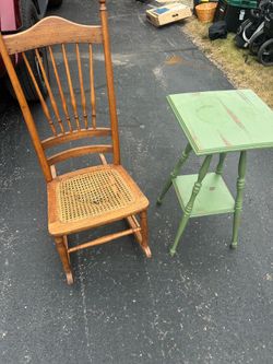 Rocking chair and accent table