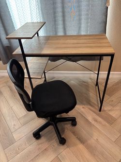 Desk and chair