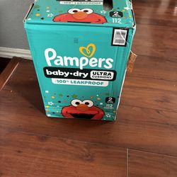 Pampers  size 2 diapers