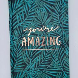 New 180 Page Journal Blank pages design green floral