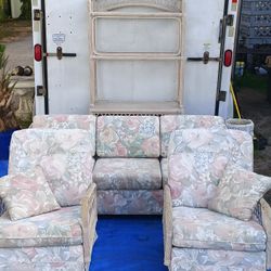 Tommy Bahama ~ Sofa & Double Recliner Set