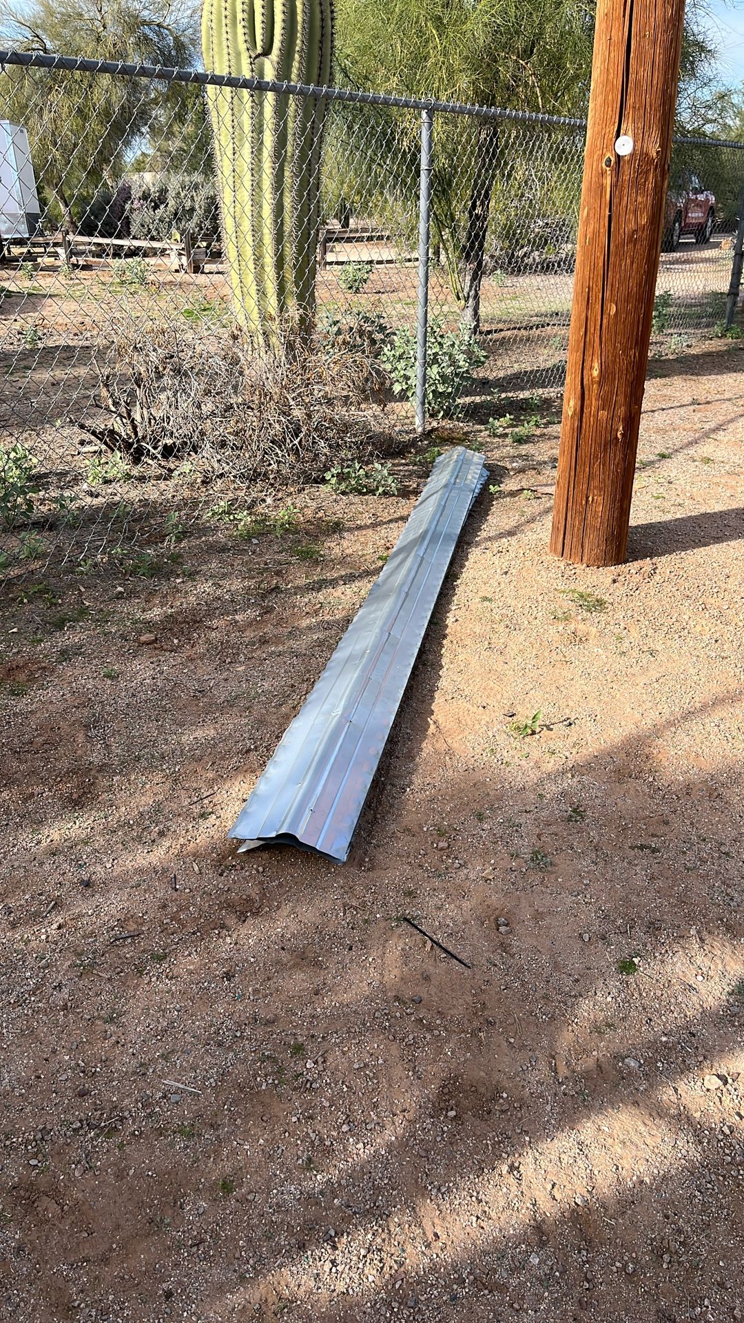 3 - 10 ft. Ridge Cap Galvanized Steel 29-Gauge Corrugated Roof Flashing ...