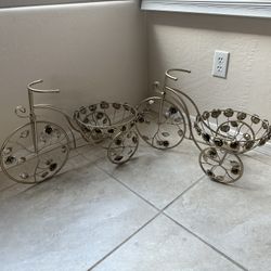 Gold Bike Plant Holders!!