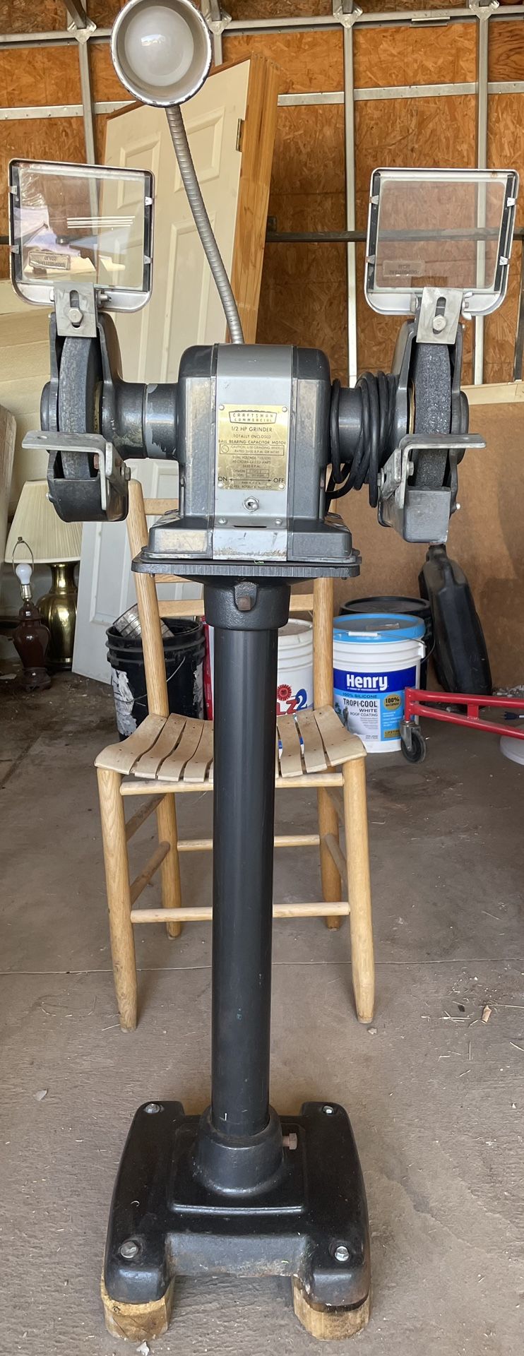 Vintage Craftsman Commercial 1/2 HP Grinder