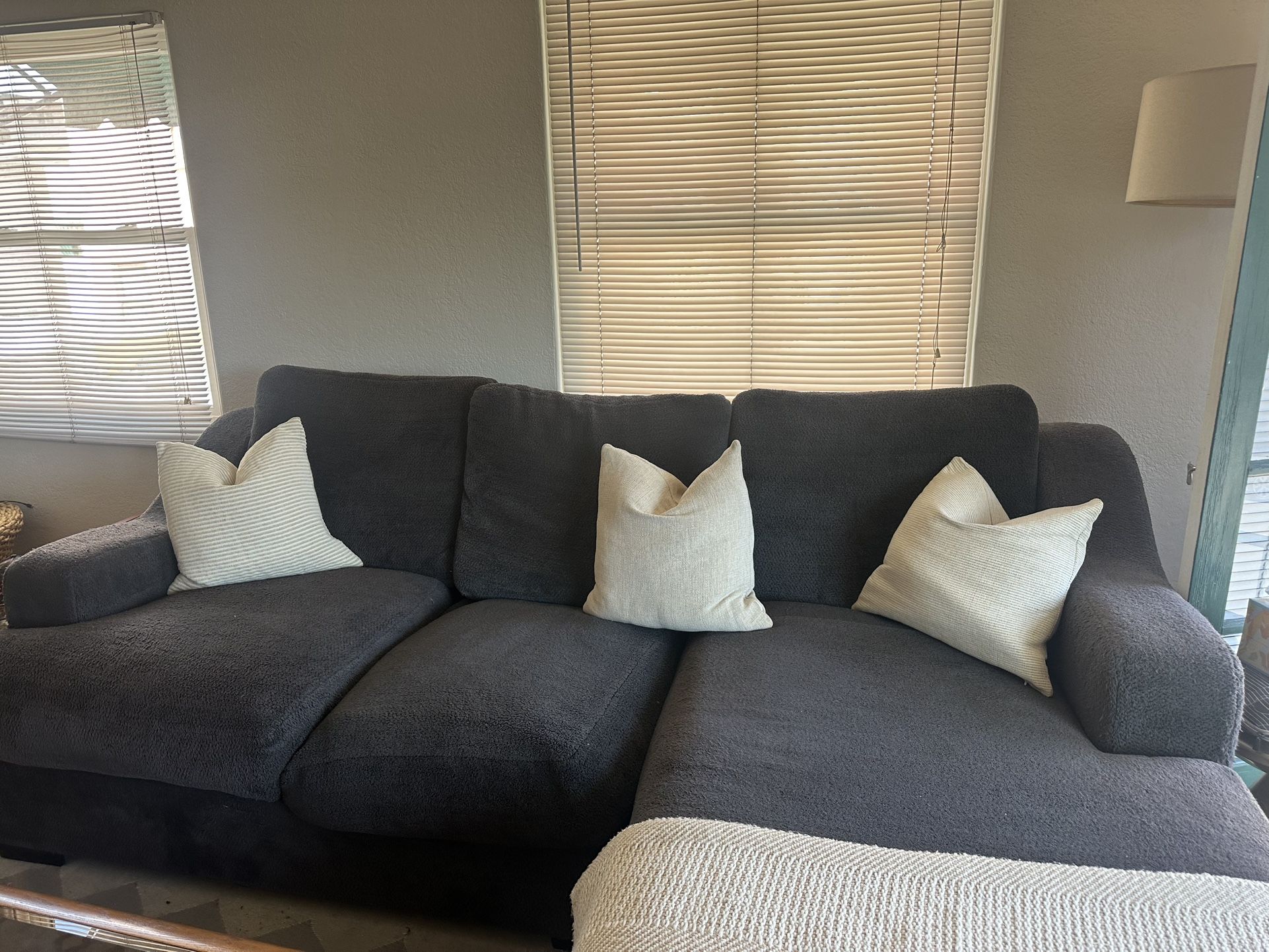 Couch with left chaise