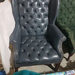 Tufted Chesterfield Couch and Chair