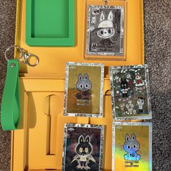 Labubu Topps Chrome Opened Set With Box And Refractor 