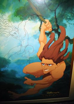 Disney's Tarzan Large Framed Pcture